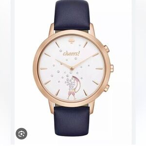 Kate Spade KST23105 Leather Strap Cheers Metro Grand Hybrid Smart Watch